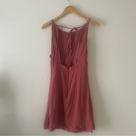 Urban Outfitters Mabel High-Neck Empire Mini Dress Size 4 - Picture 5 of 6